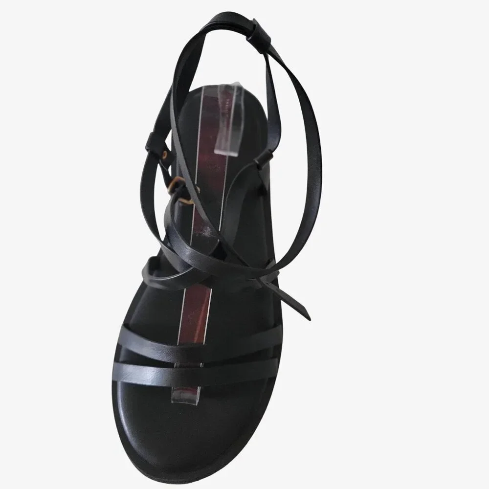 Truffle Collection/ Asos  Ankle Strap Sandals in Black UK6/ US 8- 8.5